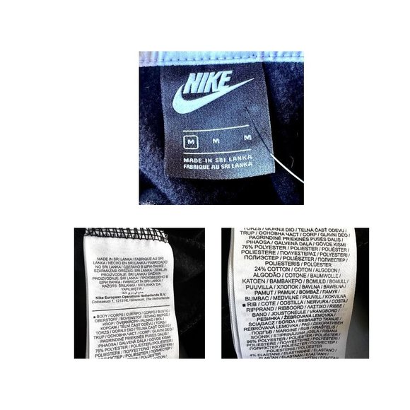 NWT 2017 Nike Oversized Hoodie Women's Medium Black Swoosh Just do It Fl… - Picture 12 of 13